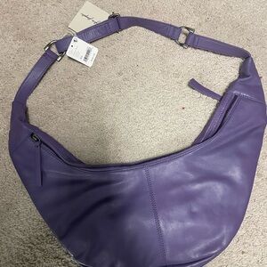 Free People Purple Hobo Bag